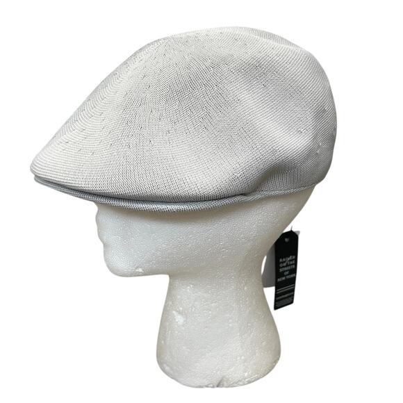 Kangol Seamless Tropic 507 Newsboy Cap NWT Men's Sz L Silver Sporty Lightweight - Picture 1 of 10